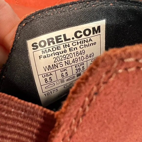 Sorel Women's Suede Ankle Booties - Rust - Picture 5 of 5